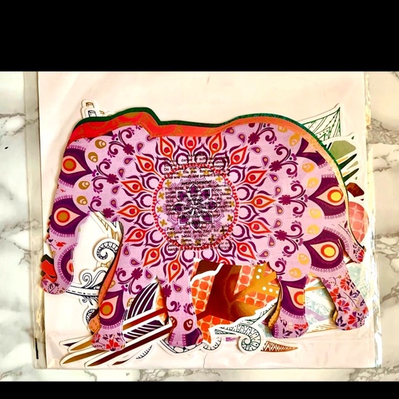 3/$45 ⭐️ Bohemian Themed Die Cut Shapes - 20 Pc (NEW) Elephants Feathers - Picture 3 of 5
